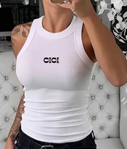 CICI Embroidered tank top